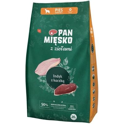 PAN MIĘSKO hrana caini talie medie M 20 kg ierburi aromatice, curcan si rata PAN MIĘSKO hrana caini talie medie M 20 kg ierburi aromatice, curcan si rata