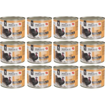 WIEJSKA ZAGRODA Hrană umedă monoproteică cu curcan pentru pisici 12x200 g WIEJSKA ZAGRODA Hrană umedă monoproteică cu curcan pentru pisici 12x200 g