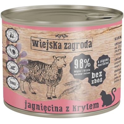 WIEJSKA ZAGRODA Adult Miel si krill 24x200 g conserva hrana pisica WIEJSKA ZAGRODA Adult Miel si krill 24x200 g conserva hrana pisica