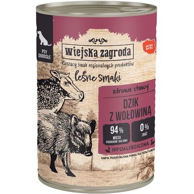 Wiejska Zagroda Dog 12 x 400 g - Mâncare pentru câini Wiejska Zagroda Dog 12 x 400 g - Mâncare pentru câini