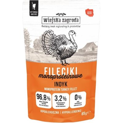 WIEJSKA ZAGRODA Hrană umedă pentru pisici, file de curcan 24x85 g WIEJSKA ZAGRODA Hrană umedă pentru pisici, file de curcan 24x85 g