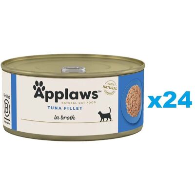 APPLAWS Cat Adult Tuna Fillet in Broth 24x70 g file ton pentru pisica, in supa APPLAWS Cat Adult Tuna Fillet in Broth 24x70 g file ton pentru pisica, in supa