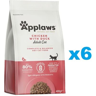 APPLAWS Cat Adult Chicken with Extra Duck 2,4 kg (6x400 g) Pachet hrana uscata pisica, cu pui si rata APPLAWS Cat Adult Chicken with Extra Duck 2,4 kg (6x400 g) Pachet hrana uscata pisica, cu pui si rata