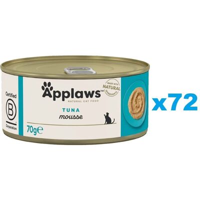 APPLAWS Cat Adult Mousse Tuna Set conserve pentru pisici, mousse cu ton 72x70 g APPLAWS Cat Adult Mousse Tuna Set conserve pentru pisici, mousse cu ton 72x70 g