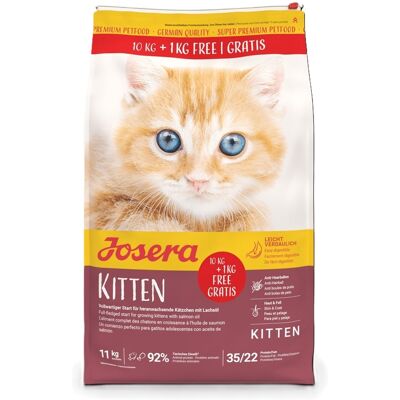 JOSERA Kitten hrană pisoi și pisici gestante/care alăptează 10 kg + 1kg gratis JOSERA Kitten hrană pisoi și pisici gestante/care alăptează 10 kg + 1kg gratis