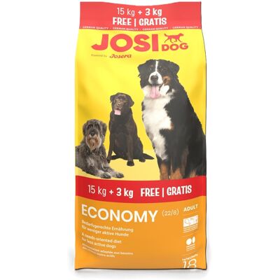 JOSERA JosiDog Economy hrană pentru câini 15kg + 3kg gratis JOSERA JosiDog Economy hrană pentru câini 15kg + 3kg gratis