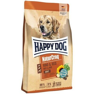 HAPPY DOG NaturCroq vită & orez hrană uscată pentru câini adulți 11 kg HAPPY DOG NaturCroq vită & orez hrană uscată pentru câini adulți 11 kg