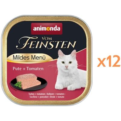 ANIMONDA Vom Feinsten Mild Menü hrană umedă tip pate pentru pisici cu curcan și roșii 12x100 g ANIMONDA Vom Feinsten Mild Menü hrană umedă tip pate pentru pisici cu curcan și roșii 12x100 g