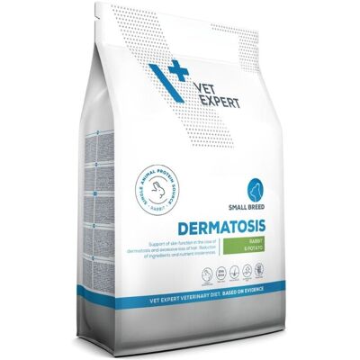 VETEXPERT Hrană uscată câini talie mică cu dermatoze și intoleranțe VET EXPERT Veterinary Diet Dermatosis Small Breed, 8 kg cu iepure și cartofi VETEXPERT Hrană uscată câini talie mică cu dermatoze și intoleranțe VET EXPERT Veterinary Diet Dermatosis Small Breed, 8 kg cu iepure și cartofi