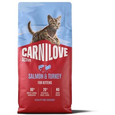 Hrană uscată pentru pisoi CARNILOVE Active 6 kg somon și curcan Hrană uscată pentru pisoi CARNILOVE Active 6 kg somon și curcan