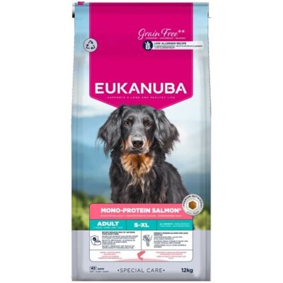 EUKANUBA Special Care Adult Mono-Protein Salmon 12 kg hrană uscată monoproteică cu somon pentru câini adulți EUKANUBA Special Care Adult Mono-Protein Salmon 12 kg hrană uscată monoproteică cu somon pentru câini adulți