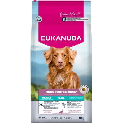 EUKANUBA Special Care Adult Mono-Protein Duck 12 kg hrană uscată pentru câini adulți, bogată în rață proaspătă EUKANUBA Special Care Adult Mono-Protein Duck 12 kg hrană uscată pentru câini adulți, bogată în rață proaspătă