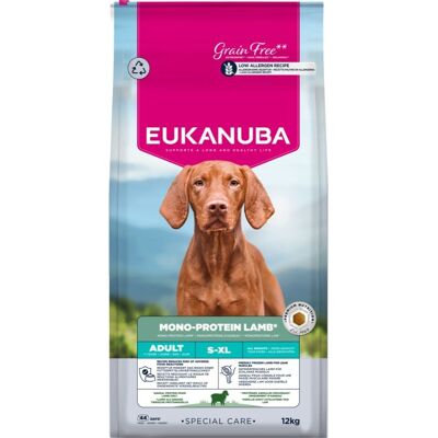 EUKANUBA Special Care Adult Mono-Protein Miel 12 kg hrană uscată pentru câini adulți, bogată în miel proaspăt congelat EUKANUBA Special Care Adult Mono-Protein Miel 12 kg hrană uscată pentru câini adulți, bogată în miel proaspăt congelat