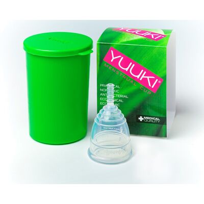 Cupa menstrual Yuuki mică - Ecologică și reutilizabilă Cupa menstrual Yuuki mică - Ecologică și reutilizabilă