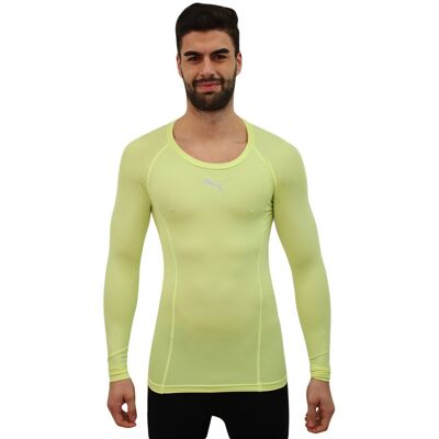 Tricou sport galben Puma - Unisex - Croială strânsă Tricou sport galben Puma - Unisex - Croială strânsă