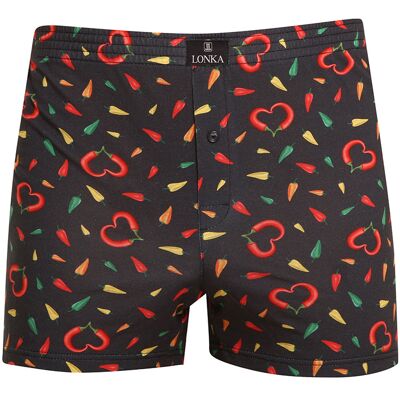 Boxeri largi bărbați Lonka multicolori (Karlos - papričky) L Boxeri largi bărbați Lonka multicolori (Karlos - papričky) L