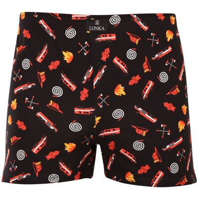Boxeri largi bărbați VoXX multicolori (Karlos - fireman) L Boxeri largi bărbați VoXX multicolori (Karlos - fireman) L