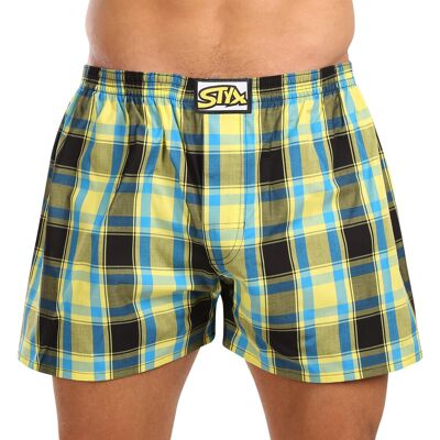 Boxeri largi bărbați Styx elastic clasic multicolor supradimensional (E1033) 5XL Boxeri largi bărbați Styx elastic clasic multicolor supradimensional (E1033) 5XL