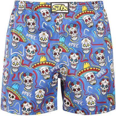 Pantaloni scurți de somn pentru bărbați Styx cranii (DTP1856) XXL Pantaloni scurți de somn pentru bărbați Styx cranii (DTP1856) XXL