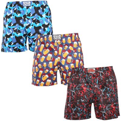3PACK Boxeri largi de dormit pentru bărbați Styx multicolor (3DTP18458) S 3PACK Boxeri largi de dormit pentru bărbați Styx multicolor (3DTP18458) S