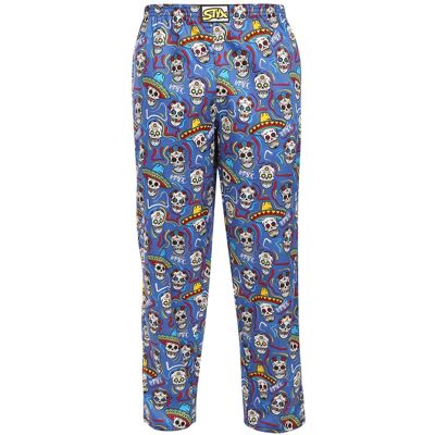 Pantaloni de somn pentru bărbați Styx cranii (DKP1856) S Pantaloni de somn pentru bărbați Styx cranii (DKP1856) S