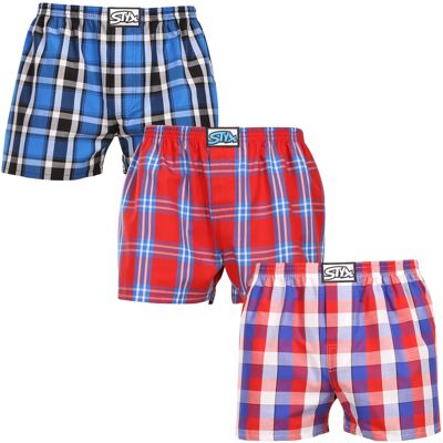3PACK Boxeri largi bărbați Styx elastic clasic multicolor supradimensional (3E110709) 5XL 3PACK Boxeri largi bărbați Styx elastic clasic multicolor supradimensional (3E110709) 5XL