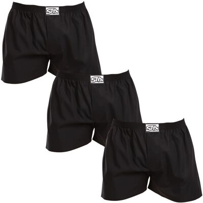 3PACK pantaloni scurți pentru bărbațiStyx clasic cauciuc supradimensionat negru (3E0960) 5XL 3PACK pantaloni scurți pentru bărbațiStyx clasic cauciuc supradimensionat negru (3E0960) 5XL