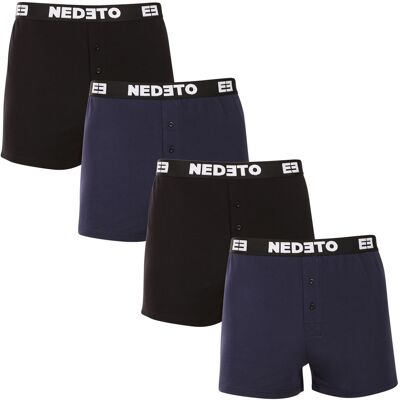 4PACK Boxeri largi bărbați Nedeto multicolori (4NGV01) 3XL 4PACK Boxeri largi bărbați Nedeto multicolori (4NGV01) 3XL