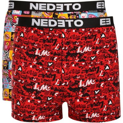2PACK boxeri largi bărbați Nedeto multicolori (2NGV08) 3XL 2PACK boxeri largi bărbați Nedeto multicolori (2NGV08) 3XL