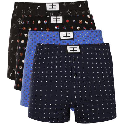 4PACK boxeri largi pentru bărbați Nedeto multicolori (4NTV06) XXL 4PACK boxeri largi pentru bărbați Nedeto multicolori (4NTV06) XXL