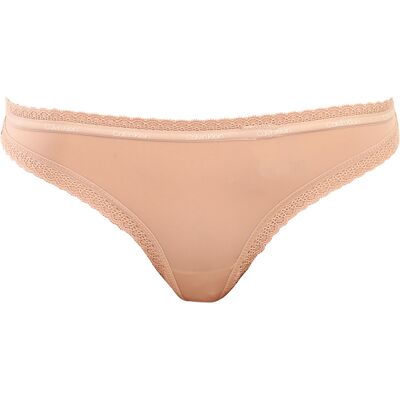 Tanga damă Calvin Klein bej (QD3763E-7NS) XL Tanga damă Calvin Klein bej (QD3763E-7NS) XL