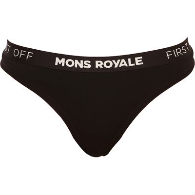 Tanga damă Mons Royale merino negri (100311-1015-001) M Tanga damă Mons Royale merino negri (100311-1015-001) M