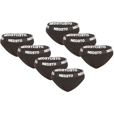 7PACK chiloți damă Nedeto negri (7NKB001) S 7PACK chiloți damă Nedeto negri (7NKB001) S