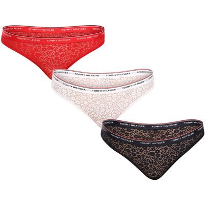 3PACK chiloți damă Tommy Hilfiger multicolori (UW0UW04897 0X0) L 3PACK chiloți damă Tommy Hilfiger multicolori (UW0UW04897 0X0) L
