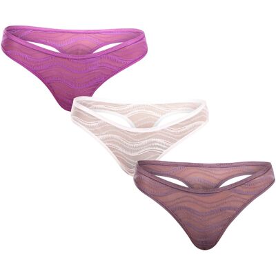 3PACK tanga damă Calvin Klein multicolor (QD5216E-NOW) XXL 3PACK tanga damă Calvin Klein multicolor (QD5216E-NOW) XXL
