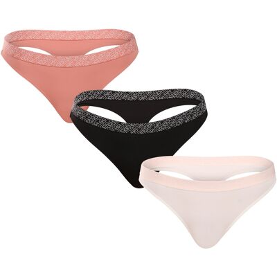 3PACK tanga damă Tommy Hilfiger multicolor (UW0UW05185 0VT) XL 3PACK tanga damă Tommy Hilfiger multicolor (UW0UW05185 0VT) XL