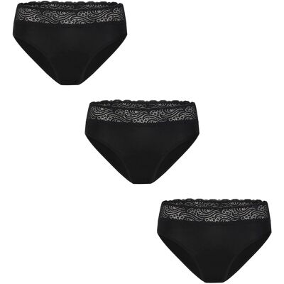 3PACK Chiloți menstruali Modibodi Sensual Hi-Waist Bikini Moderate-Heavy (MODI5011) S 3PACK Chiloți menstruali Modibodi Sensual Hi-Waist Bikini Moderate-Heavy (MODI5011) S