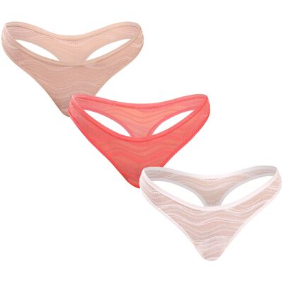 3PACK tanga damă Calvin Klein multicolor (QD5216E-NOX) XL 3PACK tanga damă Calvin Klein multicolor (QD5216E-NOX) XL