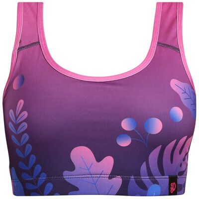 Sutien sport vesel pentru femei Dedoles Frunze mov (D-W-AW-GB-C-RP-1281) XS Sutien sport vesel pentru femei Dedoles Frunze mov (D-W-AW-GB-C-RP-1281) XS