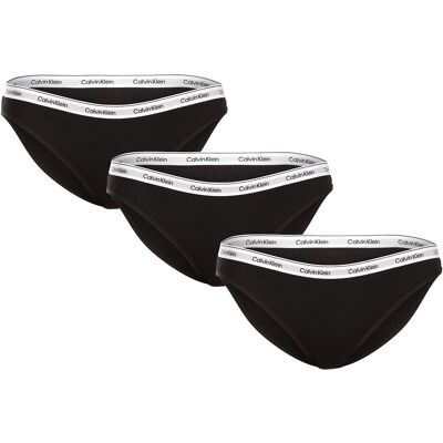 3PACK chiloți damă Calvin Klein negri (QD5207E-UB1) XL 3PACK chiloți damă Calvin Klein negri (QD5207E-UB1) XL