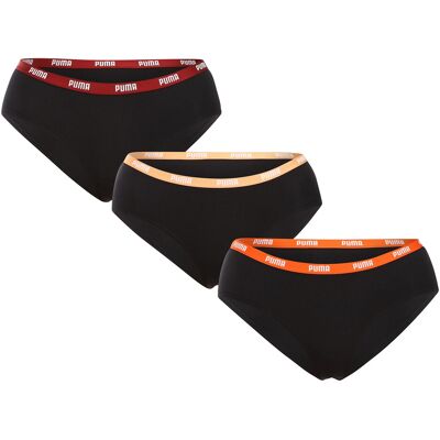 3PACK chiloți damă Puma negri (503007001 007) S 3PACK chiloți damă Puma negri (503007001 007) S