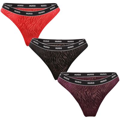 3PACK chiloți damă HUGO multicolori (50523826 961) XXL 3PACK chiloți damă HUGO multicolori (50523826 961) XXL