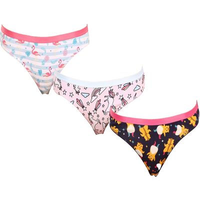 3PACK chiloți damă veseli Dedoles (GMFB204625) L 3PACK chiloți damă veseli Dedoles (GMFB204625) L