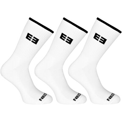 3PACK Nedeto șosete sport înalt alb (3NOB3) M 3PACK Nedeto șosete sport înalt alb (3NOB3) M