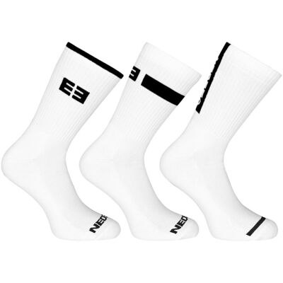 3PACK Nedeto șosete sport înalt alb (3NOB4) L 3PACK Nedeto șosete sport înalt alb (3NOB4) L