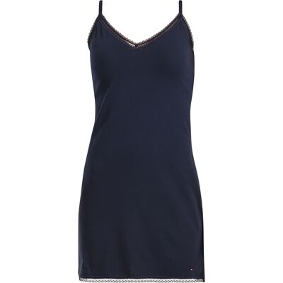 Cămașă de noapte damă Tommy Hilfiger albastră (UW0UW05780 C1G) M Cămașă de noapte damă Tommy Hilfiger albastră (UW0UW05780 C1G) M