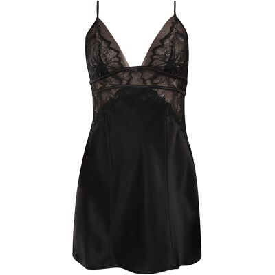 Cămașă de noapte damă Calvin Klein neagră (QS7323-UB1) L Cămașă de noapte damă Calvin Klein neagră (QS7323-UB1) L