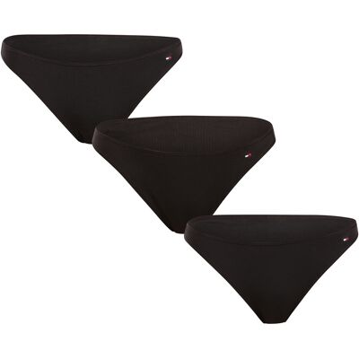 3PACK chiloți damă Tommy Hilfiger negri (UW0UW05753 0V6) S 3PACK chiloți damă Tommy Hilfiger negri (UW0UW05753 0V6) S