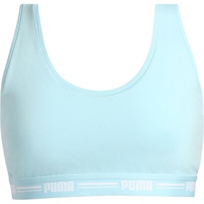 Sutien sport pentru femei Puma albastru (604022001 024) L Sutien sport pentru femei Puma albastru (604022001 024) L