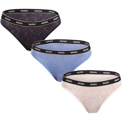 3PACK chiloți damă HUGO multicolori (50535254 961) M 3PACK chiloți damă HUGO multicolori (50535254 961) M